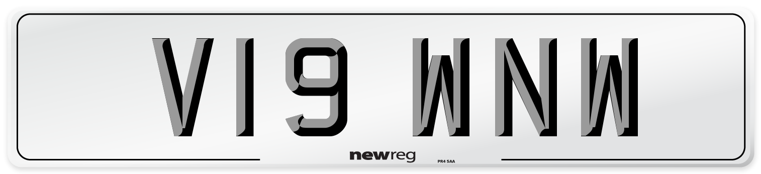 V19 WNW Number Plate from New Reg